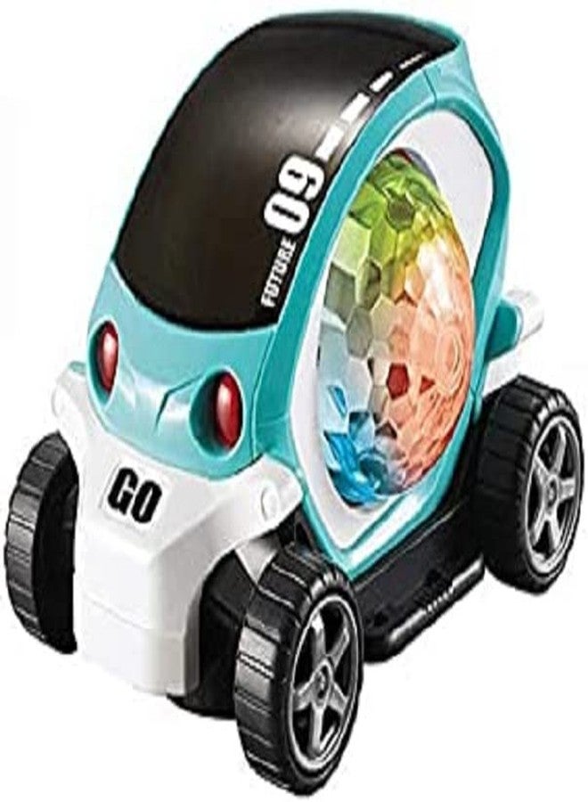 RUHANI Future Musical Stunt Car Rotate 360° with Flashing Light & Music - Color May Vary as per Availability - Image 1